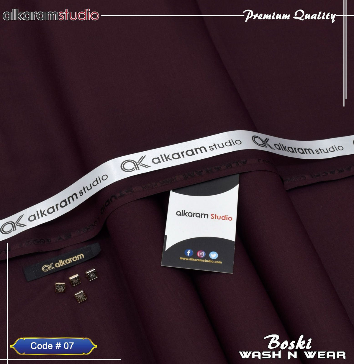 Gents Boski Wash & Wear Suit code-07