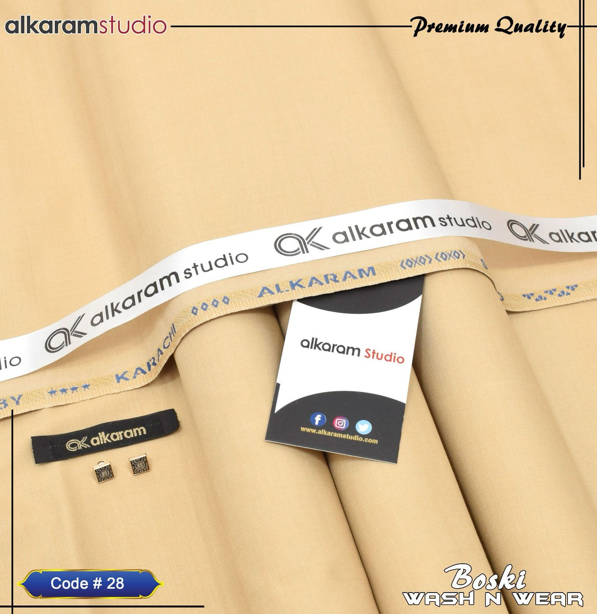 Gents Boski Wash & Wear Suit code-28