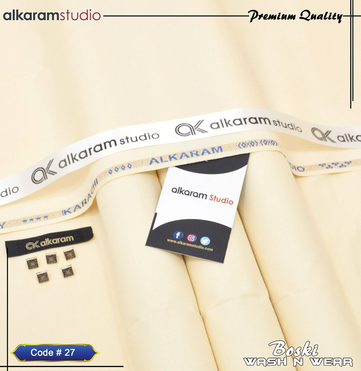 Gents Boski Wash & Wear Suit code-27
