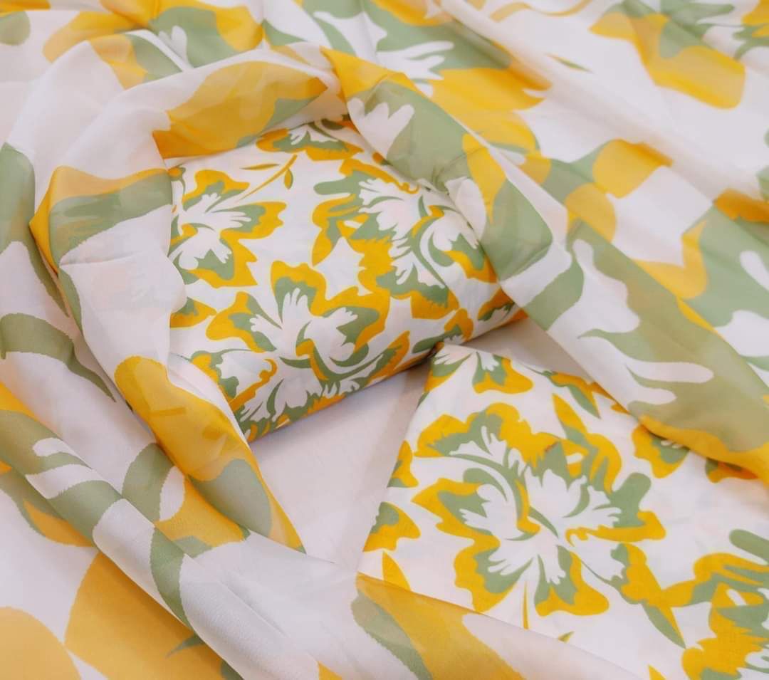 Swiss Lawn Digital Print 3Pc Dress Silk Duppta SW-04