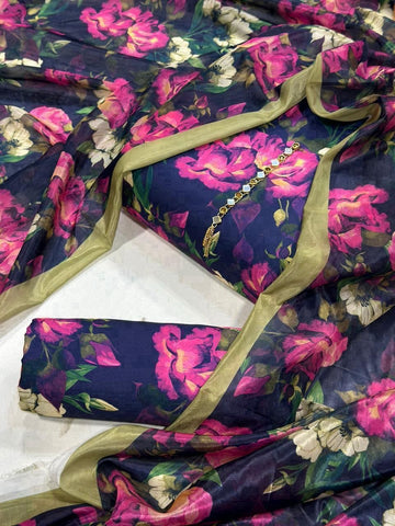 Swiss Lawn Digital Print 3Pc Dress Silk Duppta SW-12