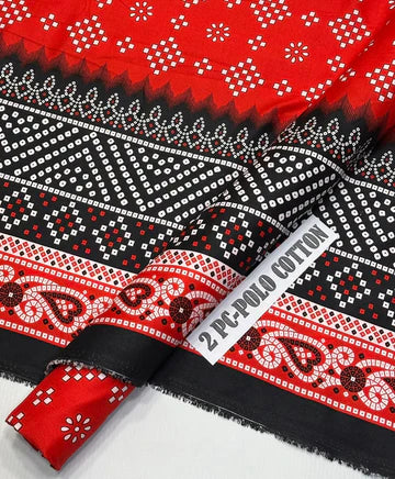 POLO COTTON PRINTED 2PC [ SALE OFFER ] PC-305