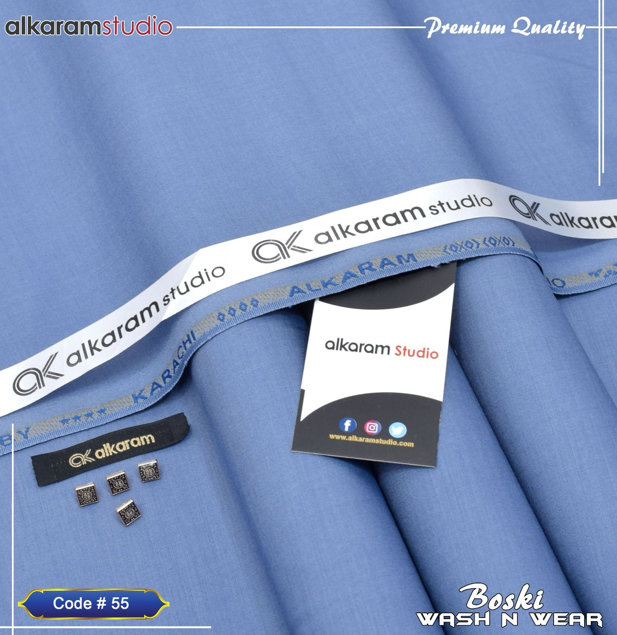 Gents Boski Wash & Wear Suit code-55